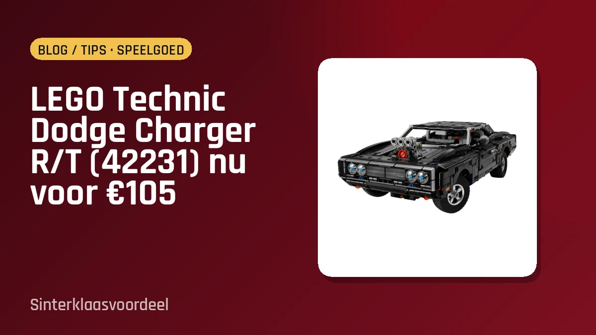 LEGO Technic Dodge Charger R/T (42231) nu voor €105