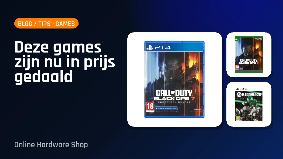 Deze games zijn nu in prijs gedaald