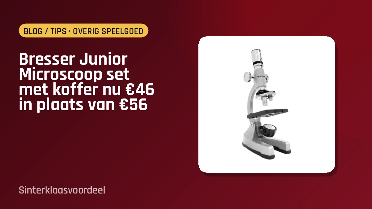 Bresser Junior Microscoop set met koffer nu €46 in plaats van €56