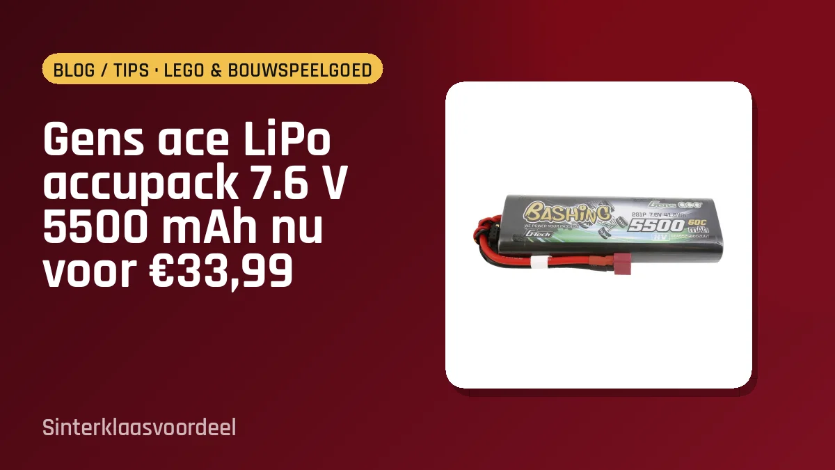 Gens ace LiPo accupack 7.6 V 5500 mAh nu voor €33,99